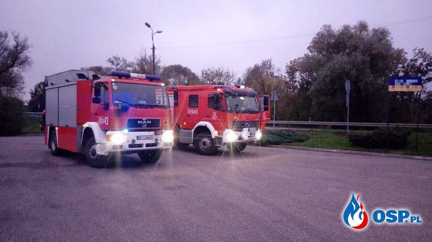 Kolizja drogowa i pożar sadzy w Glinojecku OSP Ochotnicza Straż Pożarna
