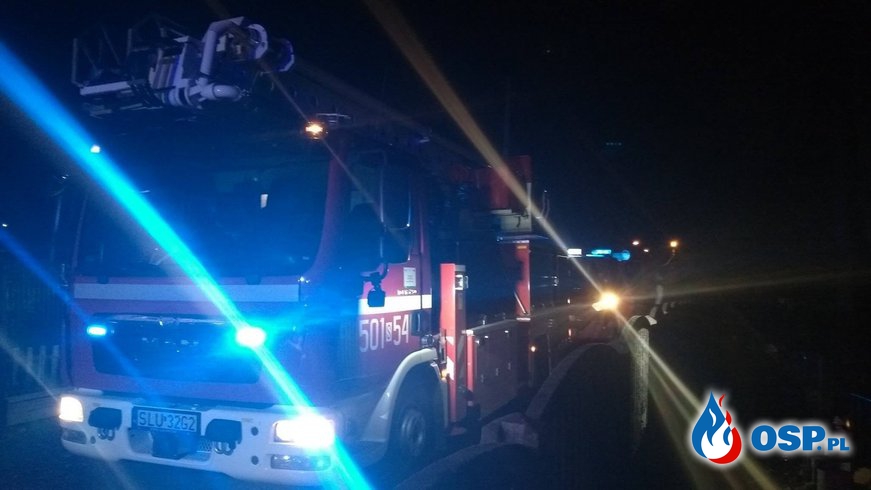 Pożar przewodu kominowego w Lubecku. OSP Ochotnicza Straż Pożarna
