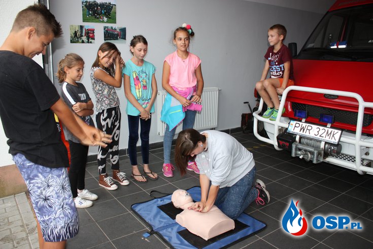 Nauka pierwszej pomocy dla dzieci OSP Ochotnicza Straż Pożarna