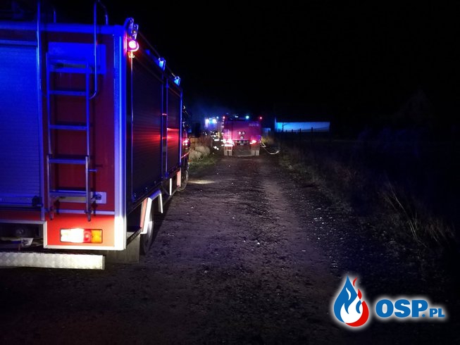 Pożar budynku gospodarczego w Marcinowicach OSP Ochotnicza Straż Pożarna
