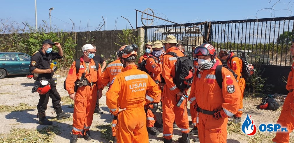 Kolejny dzień akcji Polaków w Libanie. Ratownicy z Polski otrzymali swoją strefę działań. OSP Ochotnicza Straż Pożarna