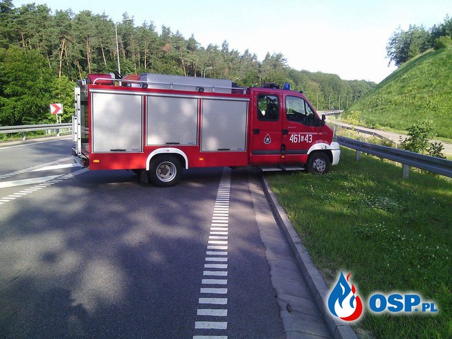 Wypadek na DK 90. LPR w Akcji OSP Ochotnicza Straż Pożarna