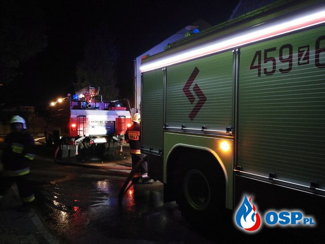 Pożar słomy w stodole OSP Ochotnicza Straż Pożarna