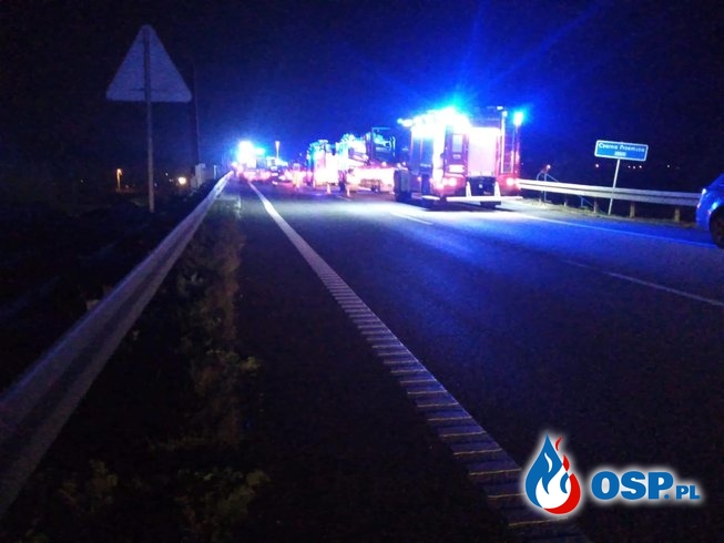 Śmiertelny wypadek na S1 nagrany samochodowym wideorejestratorem OSP Ochotnicza Straż Pożarna