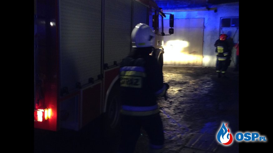 Wybuch kanistra z benzyną - pożar w Polańczyku OSP Ochotnicza Straż Pożarna