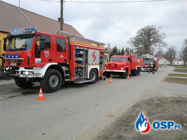 Pożar w Bielinie OSP Ochotnicza Straż Pożarna