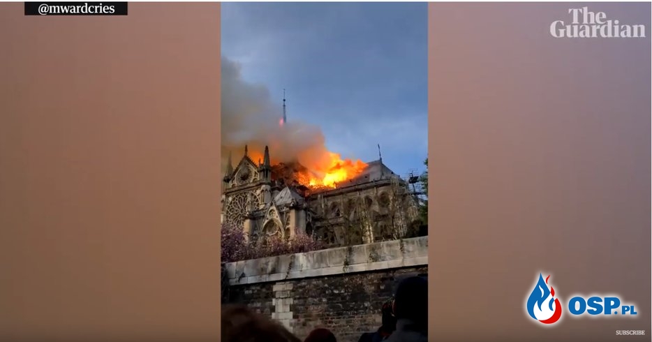 Płonie katedra Notre Dame w Paryżu OSP Ochotnicza Straż Pożarna