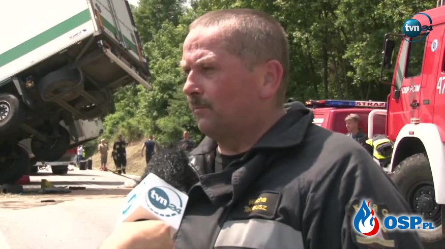 Wypadek autobusu z dziećmi na Zakopiance okiem strażaka: Na początku był wielki chaos [wideo] OSP Ochotnicza Straż Pożarna