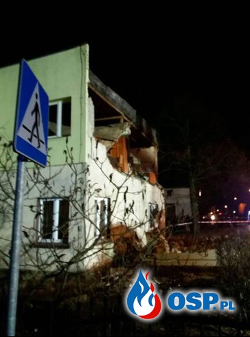 Wybuch gazu w domu wielorodzinnym OSP Ochotnicza Straż Pożarna