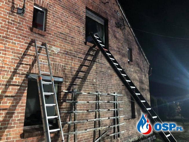 Mężczyzna podpalił budynek, ogień uwięził dzieci na piętrze OSP Ochotnicza Straż Pożarna