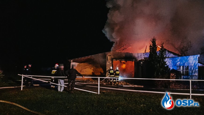 Dwóch strażaków rannych podczas akcji gaśniczej pod Opolem OSP Ochotnicza Straż Pożarna