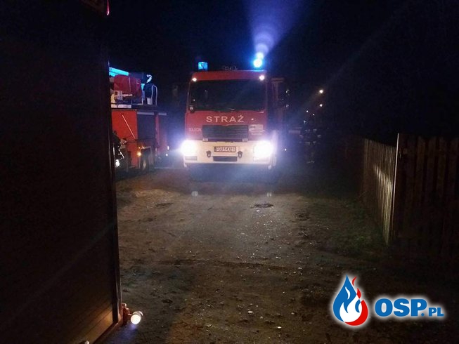 Pożar Komina-Gądków Wielki OSP Ochotnicza Straż Pożarna