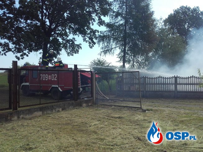 Pożar i Pompowanie brudnej wody ze studni OSP Ochotnicza Straż Pożarna