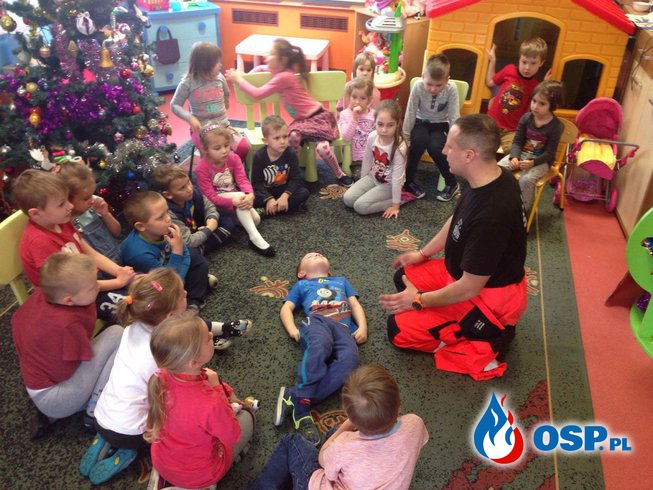 Bezpieczne ferie - przedszkolaki z Elbląga przeszkolone w udzielaniu pierwszej pomocy OSP Ochotnicza Straż Pożarna