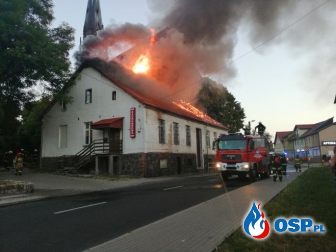 Pożar budynku wielorodzinnego OSP Ochotnicza Straż Pożarna