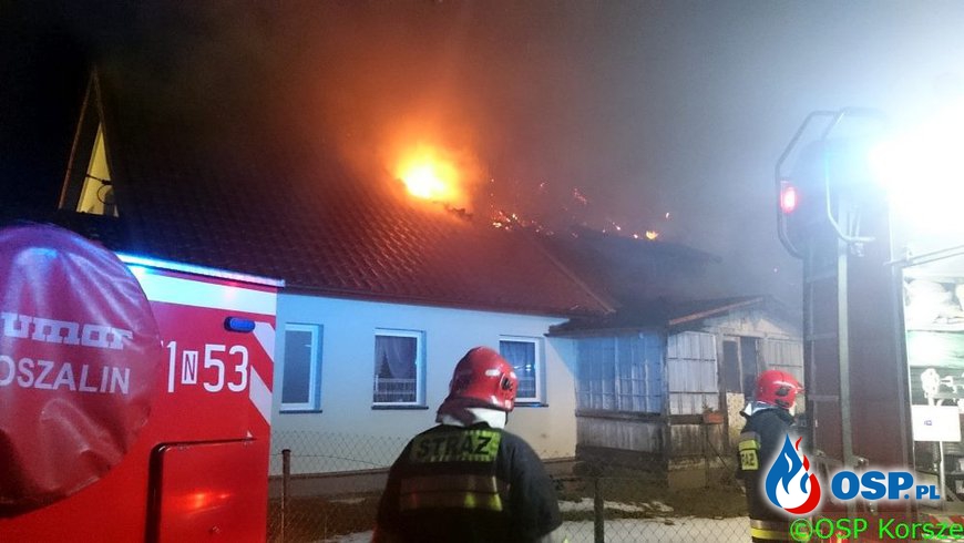Tragiczny pożar w Nowej Wsi Małej. Nie żyją babcia, wnuczka i prawnuczka! OSP Ochotnicza Straż Pożarna