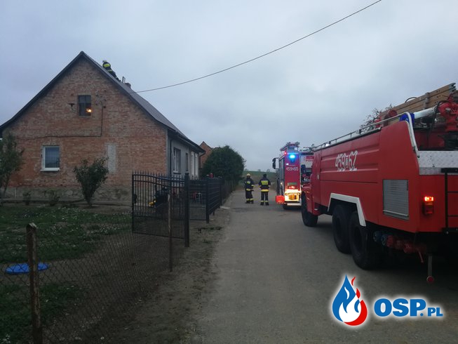 Pożar w Klępiczu OSP Ochotnicza Straż Pożarna