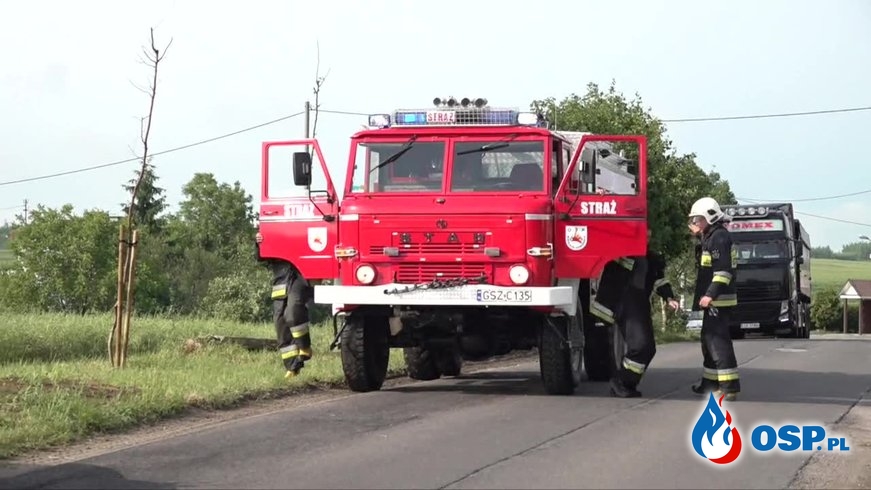 Prawie 700 interwencji strażaków po nawałnicach i ulewach w całym kraju OSP Ochotnicza Straż Pożarna