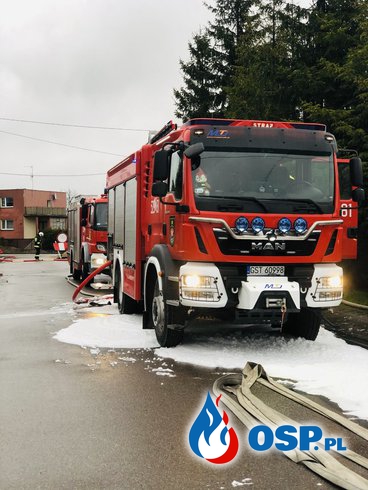 24 zastępy strażaków gaszą pożar fabryki zniczy w Starogardzie Gdańskim OSP Ochotnicza Straż Pożarna