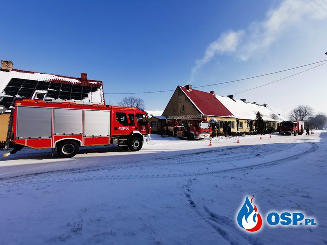 Pożar w Bielinie OSP Ochotnicza Straż Pożarna