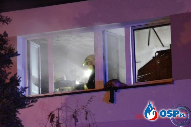 Tragiczny pożar w Pruszkowie. Zginął mężczyzna. OSP Ochotnicza Straż Pożarna