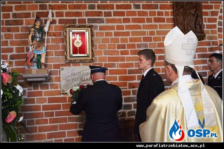 Relikwie Św. Floriana spoczęły w Kościele w Trzebiatowie OSP Ochotnicza Straż Pożarna