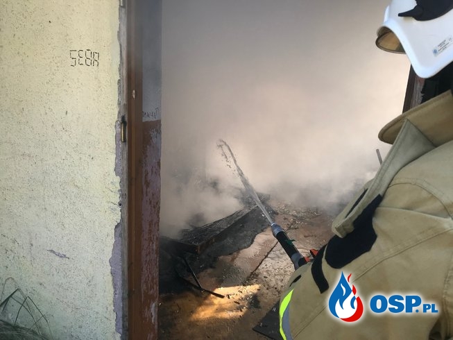 158/2019 Pożar śmieci na opuszczonym terenie przy ul. Bałtyckiej OSP Ochotnicza Straż Pożarna
