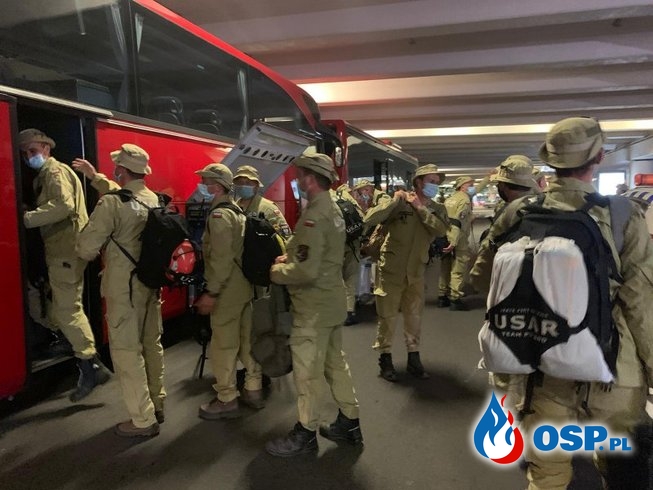 Polscy ratownicy już w kraju. Podsumowano misję w Libanie. OSP Ochotnicza Straż Pożarna
