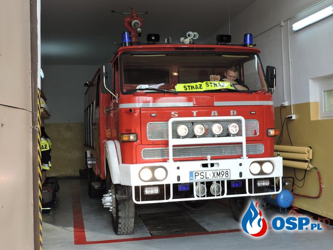 Zwisające gałęzie OSP Ochotnicza Straż Pożarna