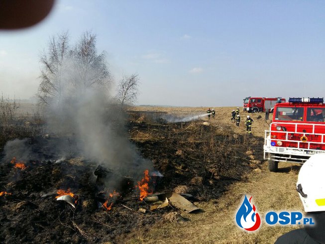 Pożar traw OSP Ochotnicza Straż Pożarna