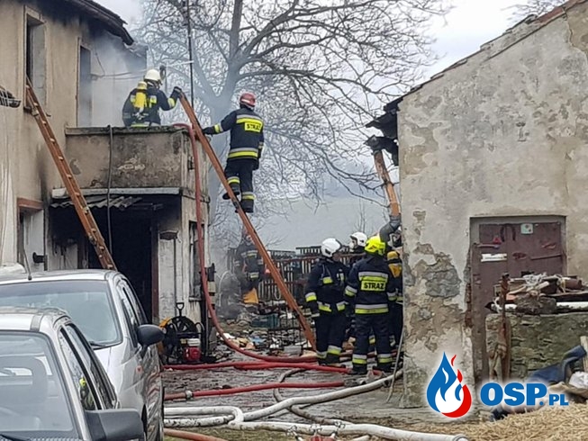 Starszy mężczyzna zginął w pożarze domu na Opolszczyźnie OSP Ochotnicza Straż Pożarna