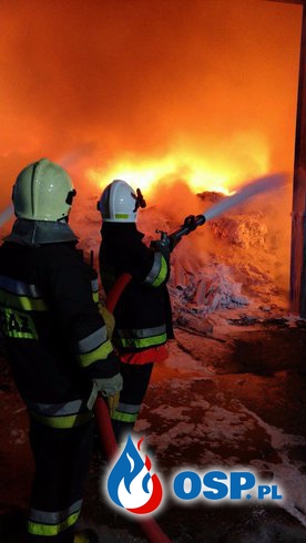 Pożar zabudowań gospodarczych w Miłkowie OSP Ochotnicza Straż Pożarna