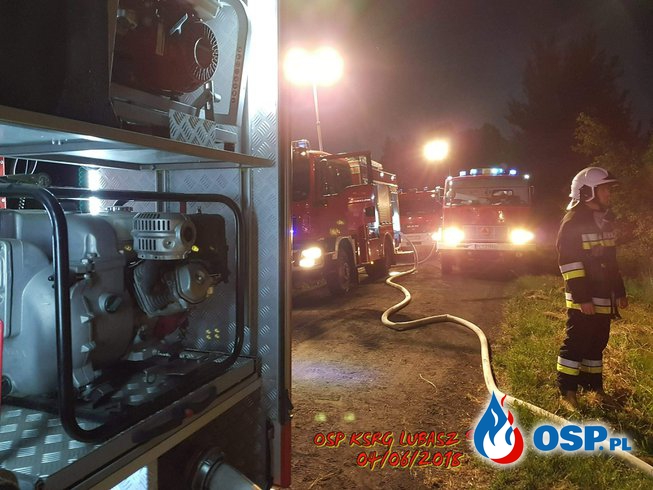 Pożaru budynku gospodarczego OSP Ochotnicza Straż Pożarna