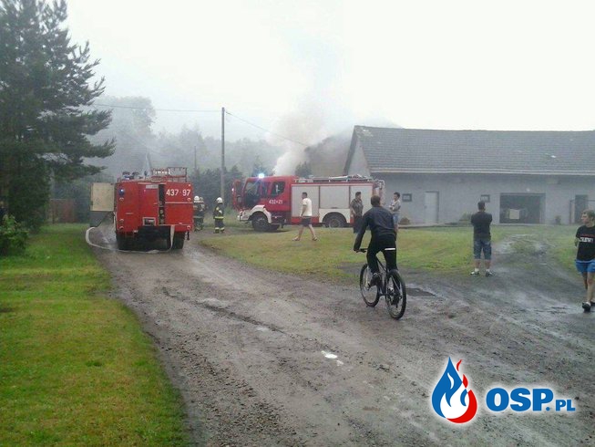 Pożar domu OSP Ochotnicza Straż Pożarna