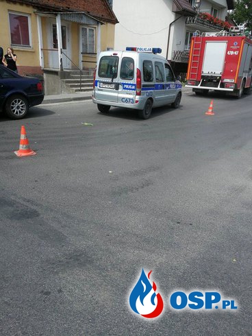 Wypadek drogowy w miejscowości Chrostkowo! OSP Ochotnicza Straż Pożarna