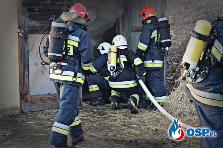 Ćwiczenia- pożary wewnętrzne OSP Ochotnicza Straż Pożarna