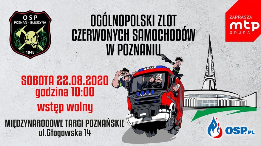 Zgłoś się na III Ogólnopolski Zlot Czerwonych Samochodów w Poznaniu! OSP Ochotnicza Straż Pożarna