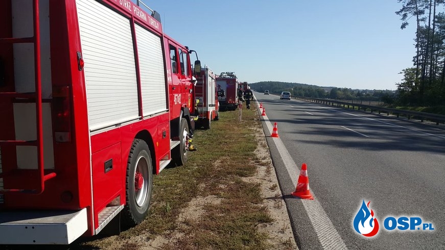 Kolizja drogowa na drodze S8 OSP Ochotnicza Straż Pożarna