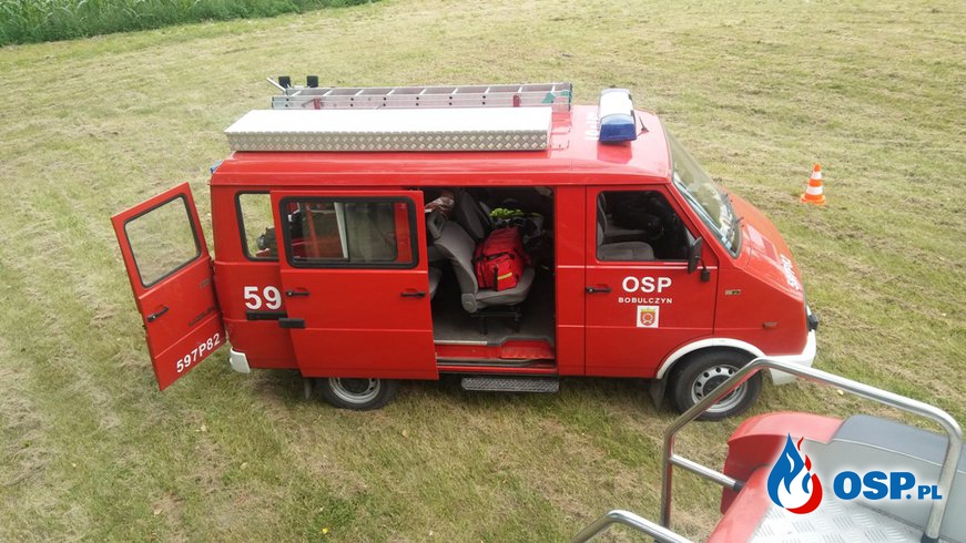 Strażacy na festynie rodzinnym w Bobulczynie OSP Ochotnicza Straż Pożarna