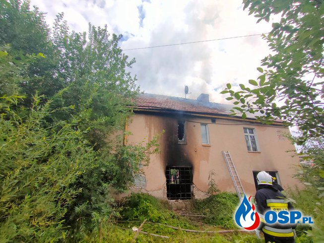 167/2021 Pożar pustostanu w Trzcińsku OSP Ochotnicza Straż Pożarna