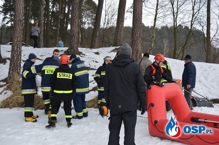 Szkolenie z ratownictwa lodowego. OSP Ochotnicza Straż Pożarna