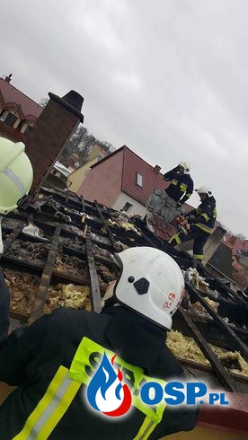 Pożar budynku mieszkalno-gospodarczego w miejscowości Chojna OSP Ochotnicza Straż Pożarna