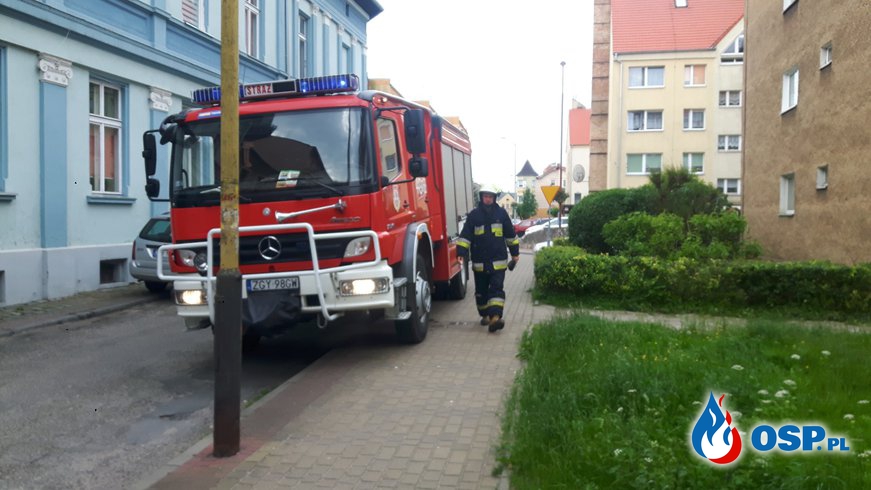Pożar mieszkania w Trzebiatowie OSP Ochotnicza Straż Pożarna