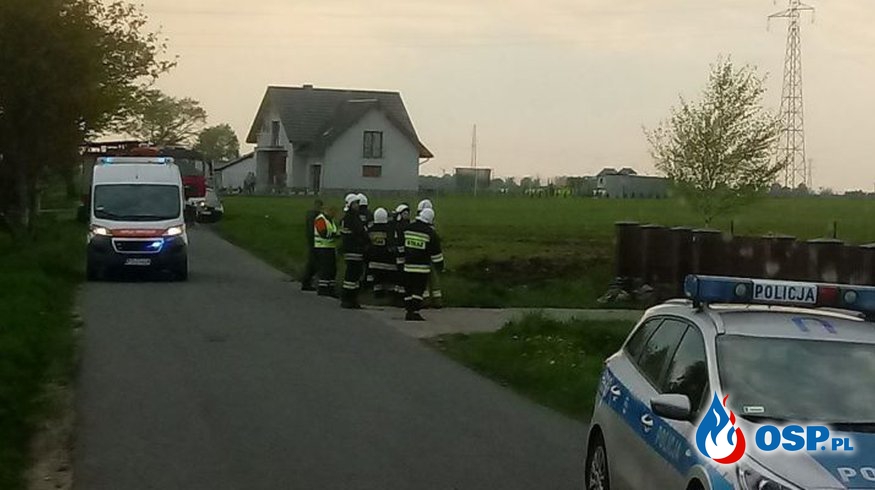 Nowa Wieś – uszkodzona rura gazowa OSP Ochotnicza Straż Pożarna