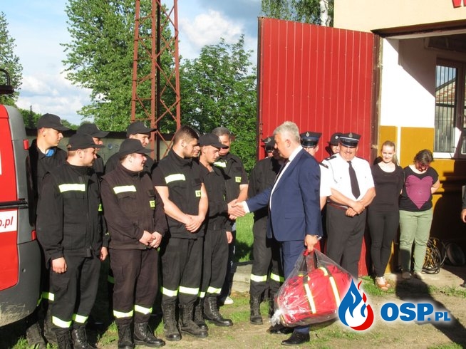Poseł RP z wizytą w remizie OSP Kobło OSP Ochotnicza Straż Pożarna