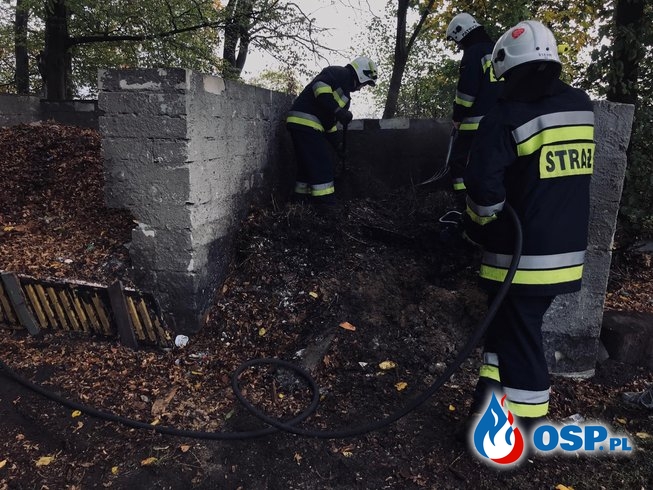 Pożar śmieci w Dreglinie OSP Ochotnicza Straż Pożarna