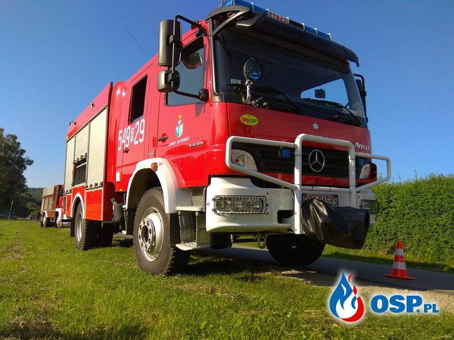 Pożar lasu. W akcji kilkanaście zastępów straży pożarnej OSP Ochotnicza Straż Pożarna