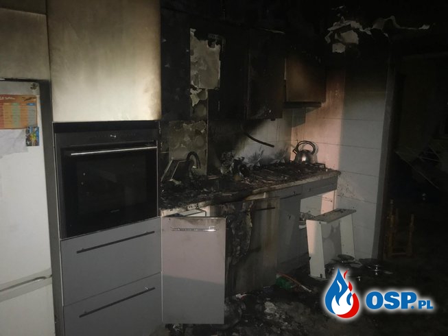Pożar kuchni w budynku mieszkalnym OSP Ochotnicza Straż Pożarna