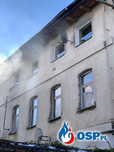Pożar na ul.Nadodrzańskiej w Widuchowej OSP Ochotnicza Straż Pożarna