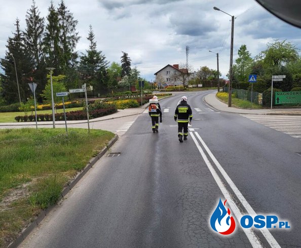 Wronki – plama oleju OSP Ochotnicza Straż Pożarna